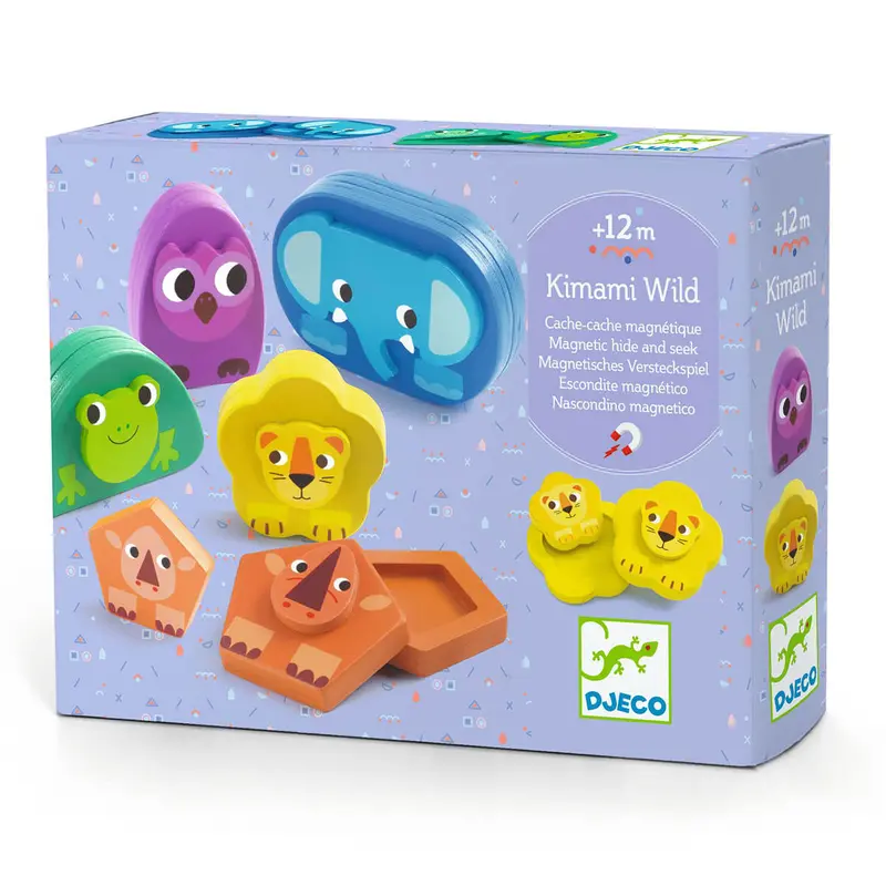 Kimami Wild Wooden Magnetic Game by Djeco
