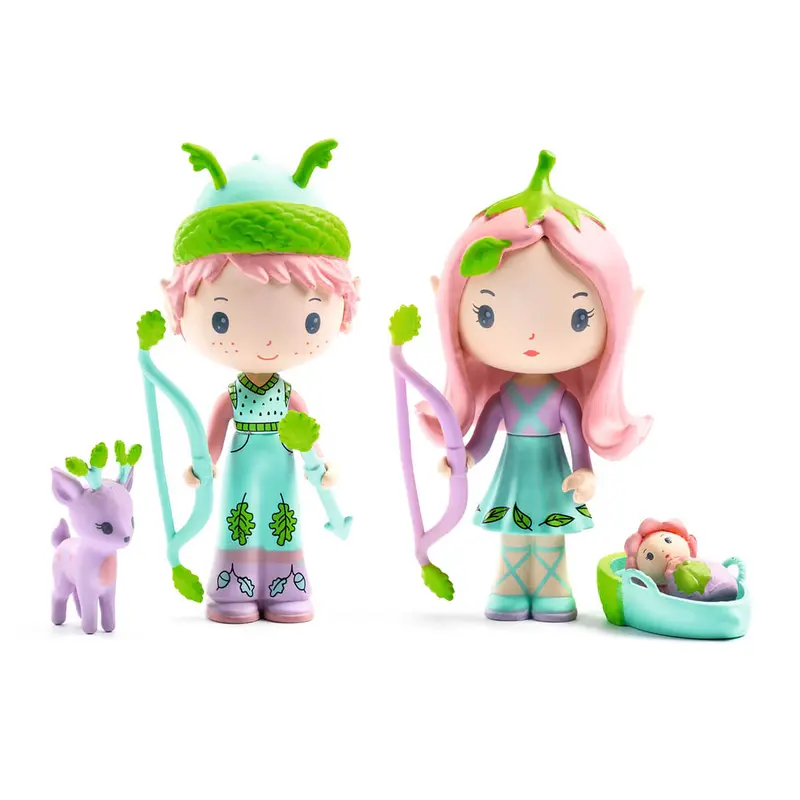 Lily And Sylvestre Tinyly Figures by Djeco
