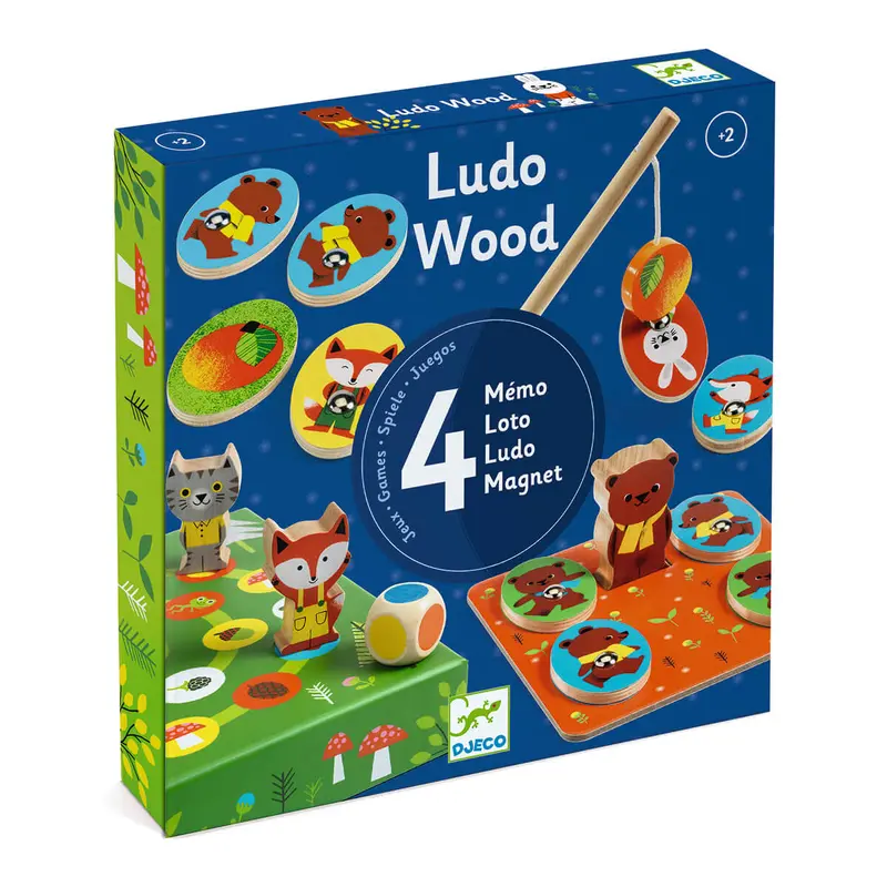 Ludo Wood Set Of 4 Games by Djeco