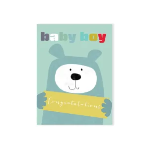 Mini Baby Boy New Baby Greetings Card by Kali Stileman Cards