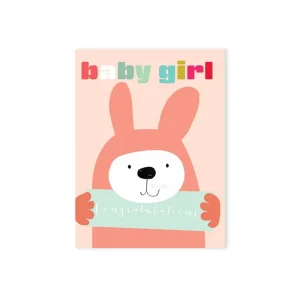 Mini Baby Girl New Baby Greetings Card by Kali Stileman Cards