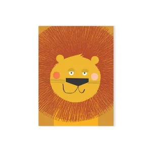Mini Lion Birthday Greetings Card by Kali Stileman Cards