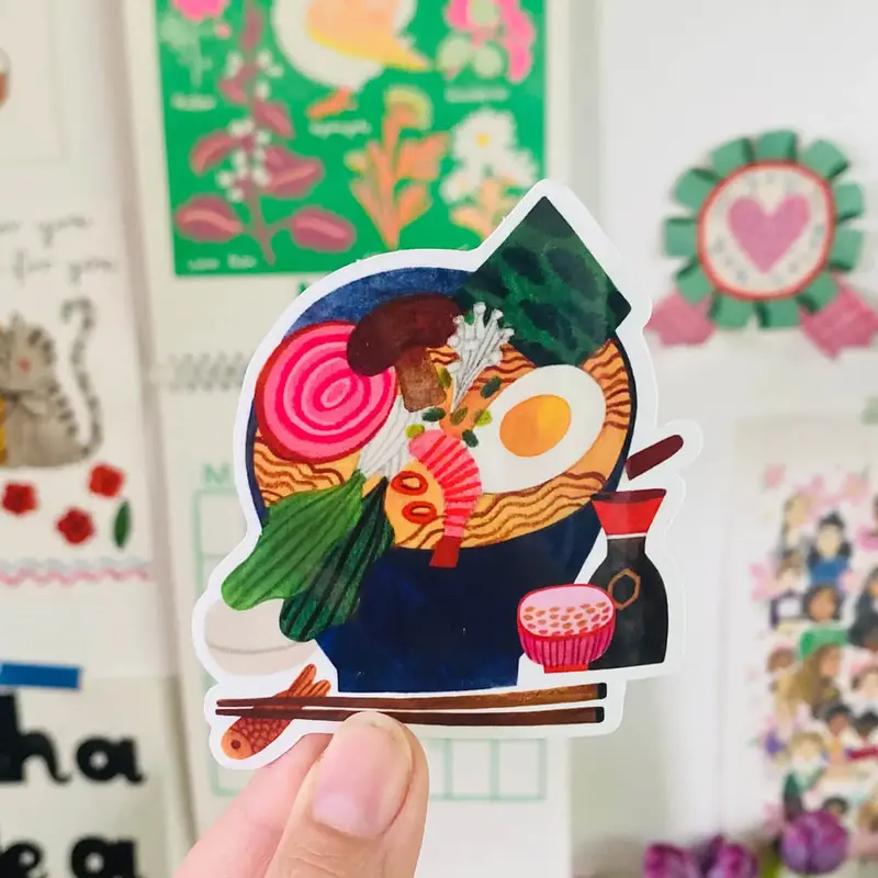 Ramen Set Sticker by Daria Solak Illustrations