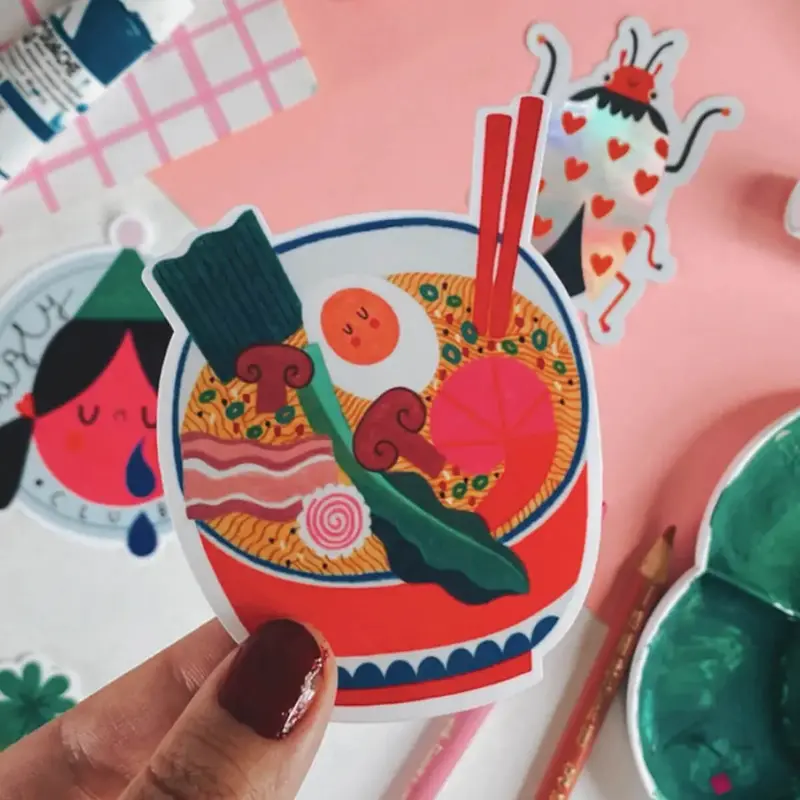 Ramen Sticker by Daria Solak Illustrations