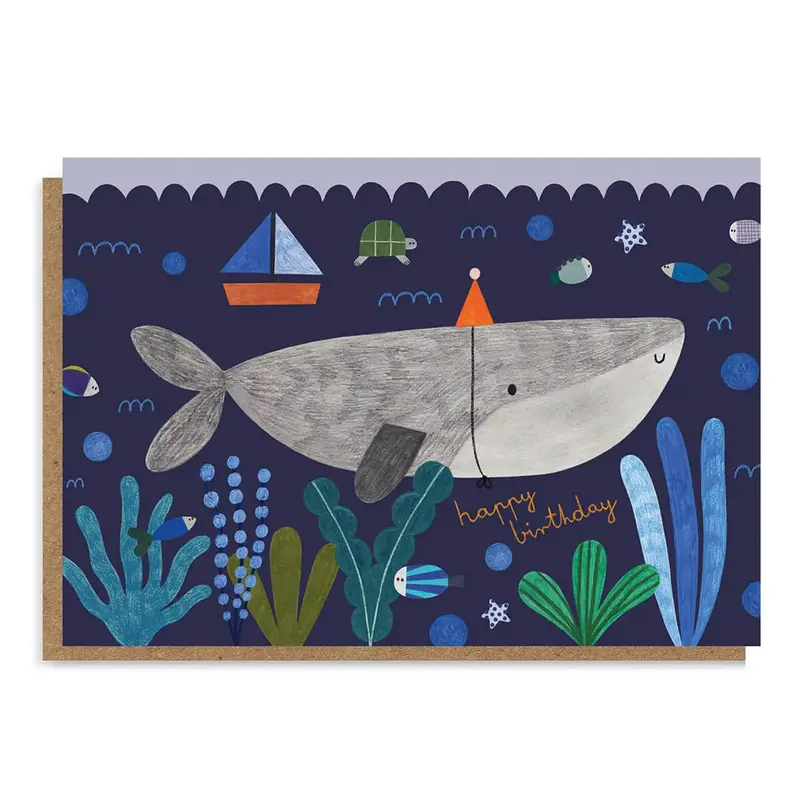 Underwater Birthday Greetings Card by Daria Solak Illustrations