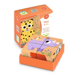 Wild & Co Wooden Block Puzzles by Djeco