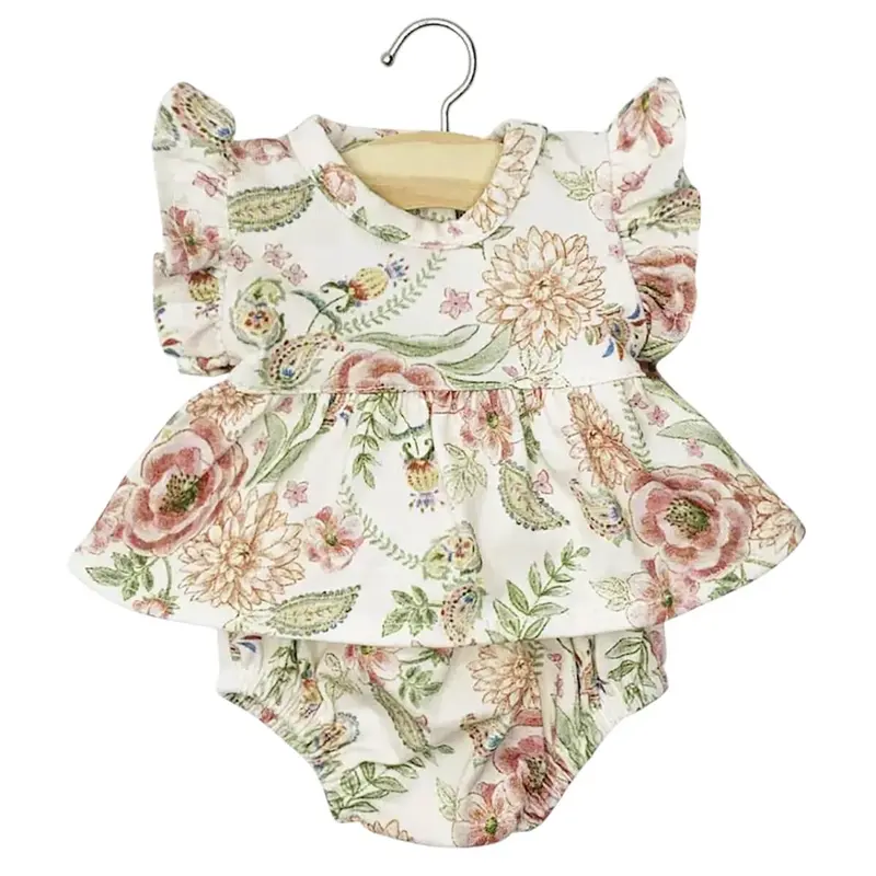 Carlota Dress and Bloomer Set (34cm and 37cm Doll) in Lili-Rose by Minikane