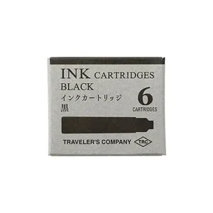 Cartridge for Brass Fountain Pen in Black by Traveler's Company