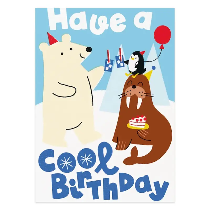 Cool Birthday Greetings Card by Studio Boketto