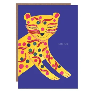 Decorative Tiger Birthday Greetings Card by Hutch Cassidy