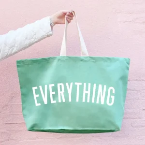 Everything Really Big Bag in Sea Glass by Alphabet Bags