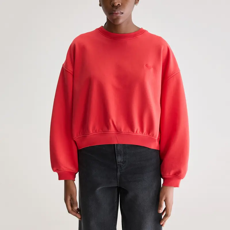 Fancy Cropped Crewneck Sweatshirt in Sanguine by Bellerose