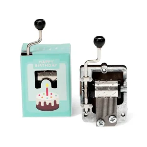Happy Birthday Hand-Crank Music Box (assorted) by Rex London