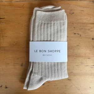 Her Adult Socks in Porcelain by Le Bon Shoppe