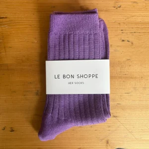 Her Adult Socks in Violet by Le Bon Shoppe