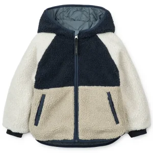 Jackson Reversible Jacket in Whale Blue Multi by Liewood