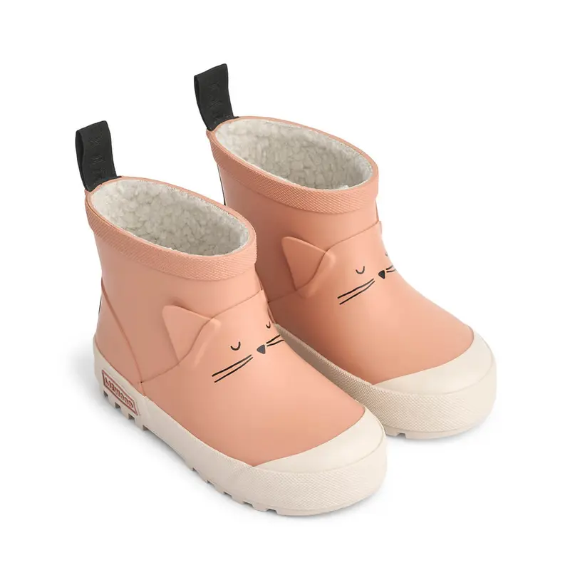 Jesse Cat Thermo Rainboots in Tuscany Rose by Liewood