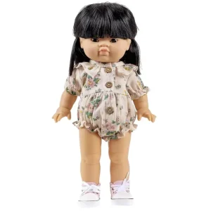 Leonore Romper (34cm and 37cm Doll) in Pink Spring by Minikane X Emile & Ida