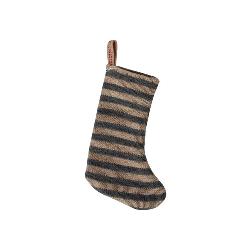 Mouse Christmas Stocking in Petrol / Sand by Maileg