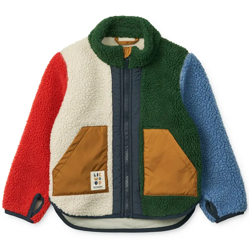 Noam Pile Jacket in Garden Green Multi by Liewood