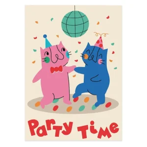 Party Time Birthday Greetings Card by Studio Boketto