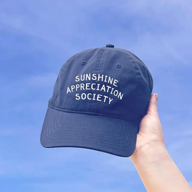 Sunshine Appreciation Society Baseball Cap by Alphabet Bags