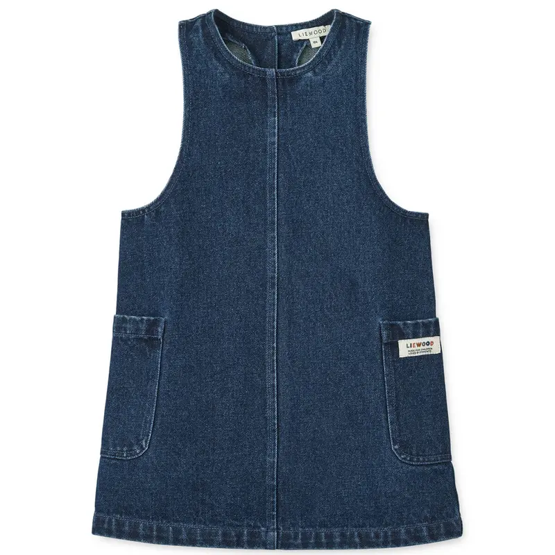 Angelica Denim Dress in Medium Blue by Liewood