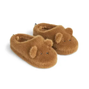 Aviaja Bear Slippers in Golden Caramel by Liewood