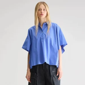 Cairn Short Sleeve Shirt in Iris Bloom by Bellerose
