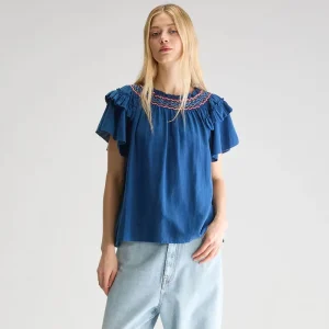 Cathy Regular Blouse in Indigo by Bellerose