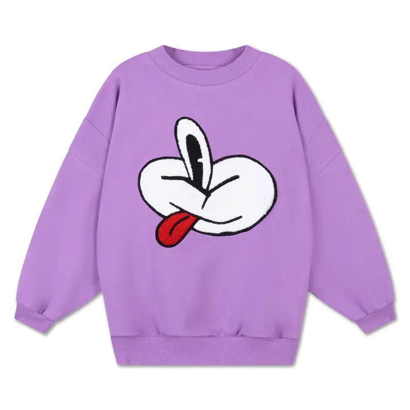 Crewneck Sweater in Violet Lavender by Repose AMS