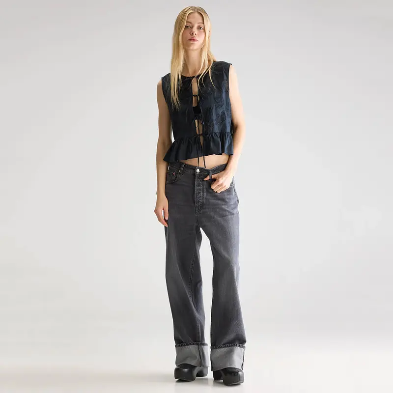 Dotty Embroidered Blouse in Black by Bellerose