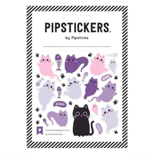 Fuzzy Purranormal Activity Stickers by Pipsticks