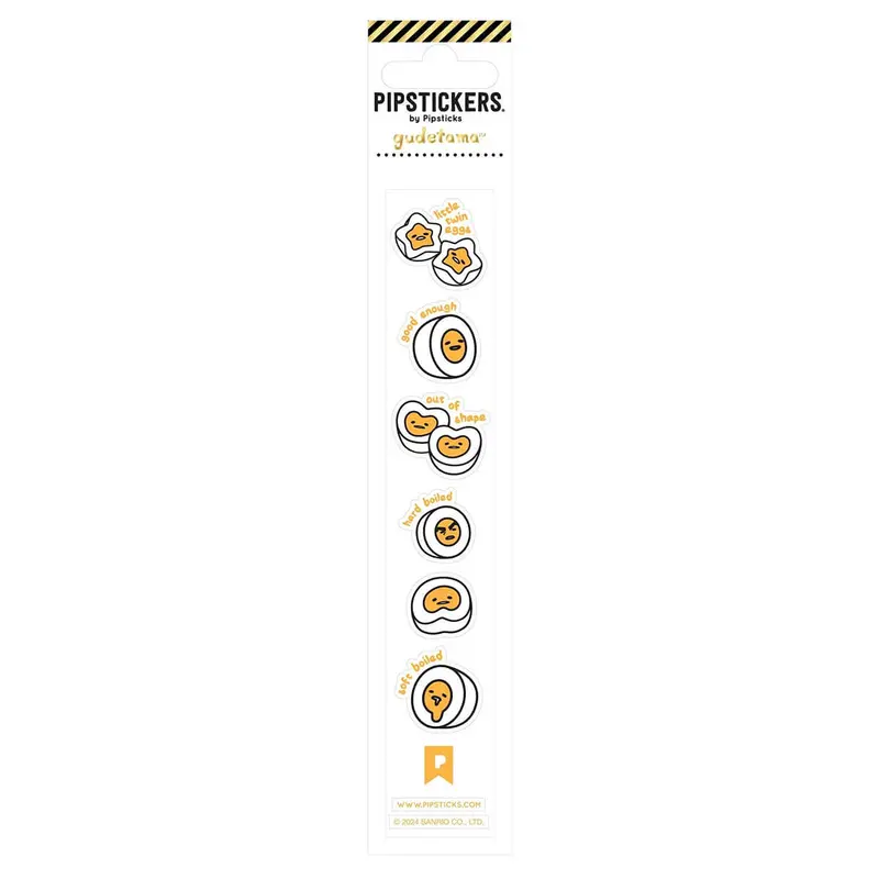 Gudetama Egg-Cellent Shape Mini Stickers by Pipsticks