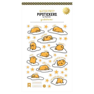 Gudetama Gude Vibes Only Glitter Puffy Stickers by Pipsticks