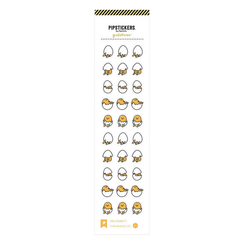 Gudetama Shell Me About It Stickers by Pipsticks