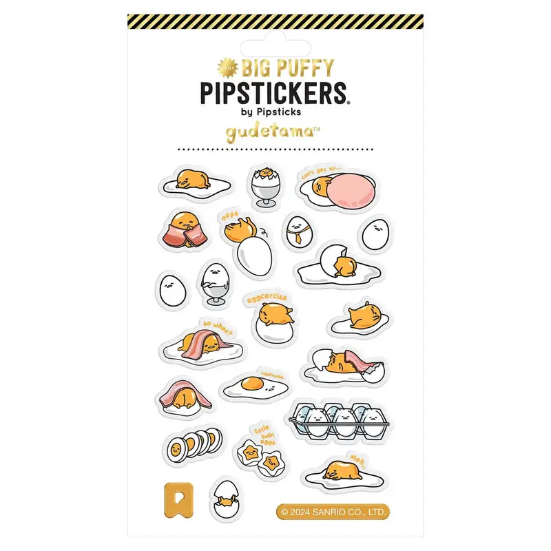 Gudetama So What? Puffy Stickers by Pipsticks