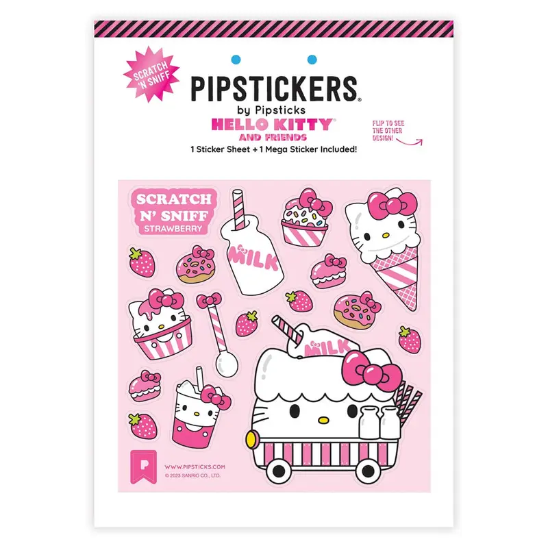Hello Kitty Milk Cart Scratch 'n Sniff Stickers by Pipsticks