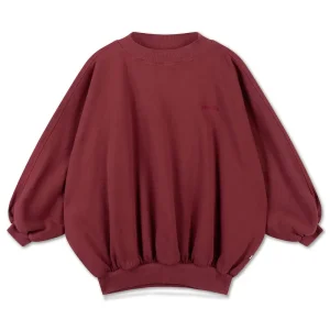 Iris Crop Sweater in Royal Burgundy by Repose AMS