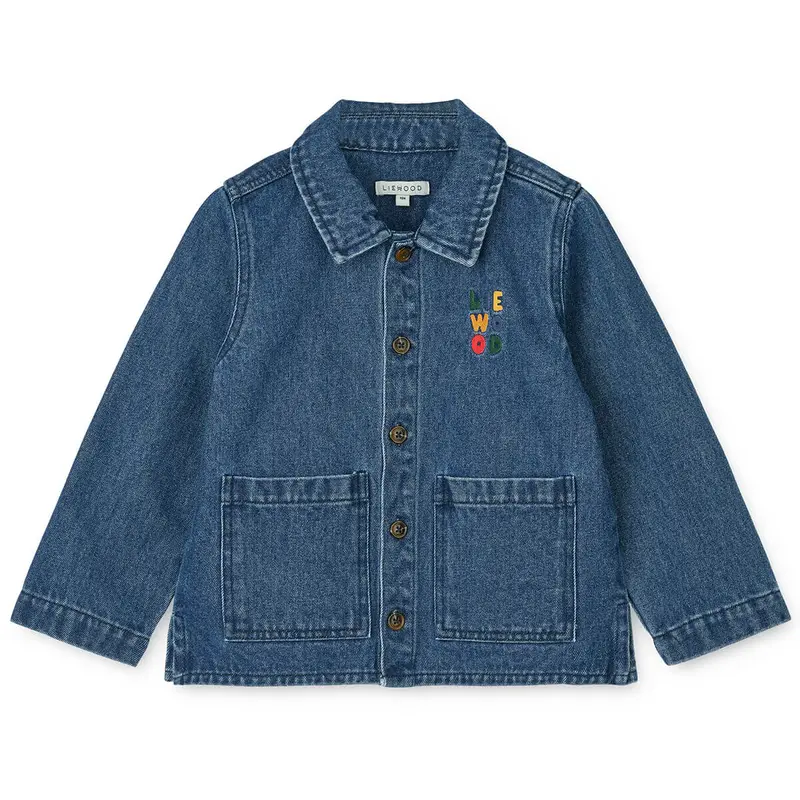 Kinsley Denim Overshirt in Medium Blue by Liewood