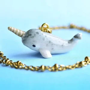Narwhal Ceramic Pendant by Camp Hollow