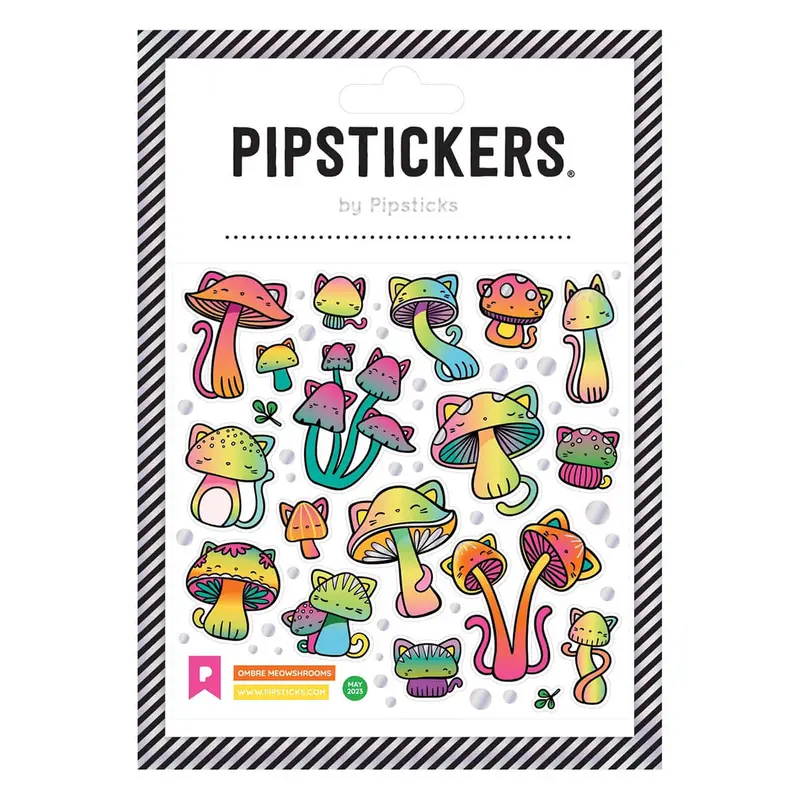 Ombre Meowshrooms Stickers by Pipsticks