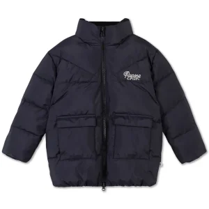 Puffer Coat in Graphite Night by Repose AMS