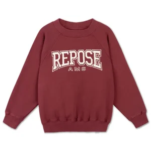 Raglan Sweater in Royal Burgundy by Repose AMS