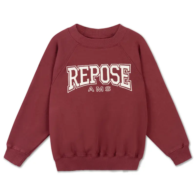 Raglan Sweater in Royal Burgundy by Repose AMS