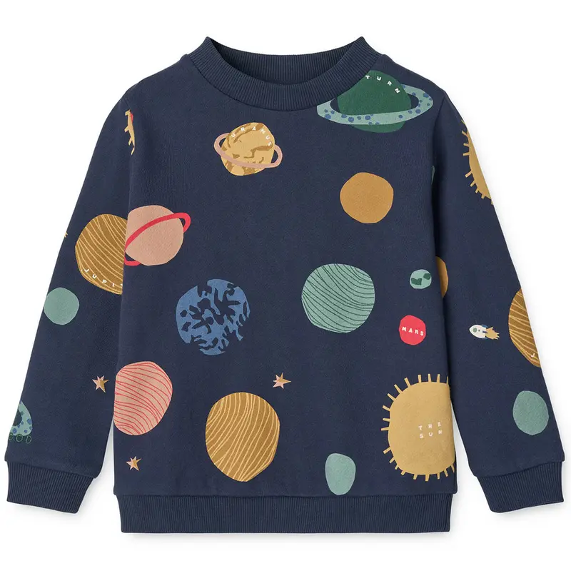 Thora Printed Sweatshirt in Universe Navy by Liewood
