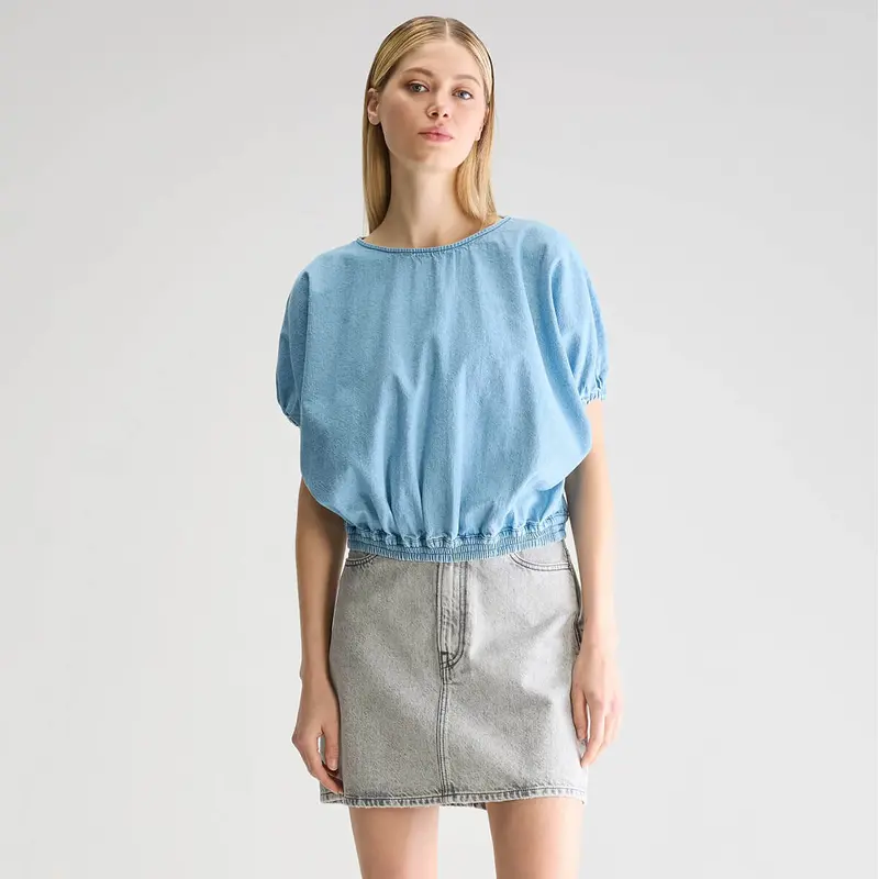 Wilma Blouse in Denim by Bellerose