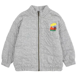Bobo Choo Choo Quilted Zipped Baby Sweatshirt by Bobo Choses