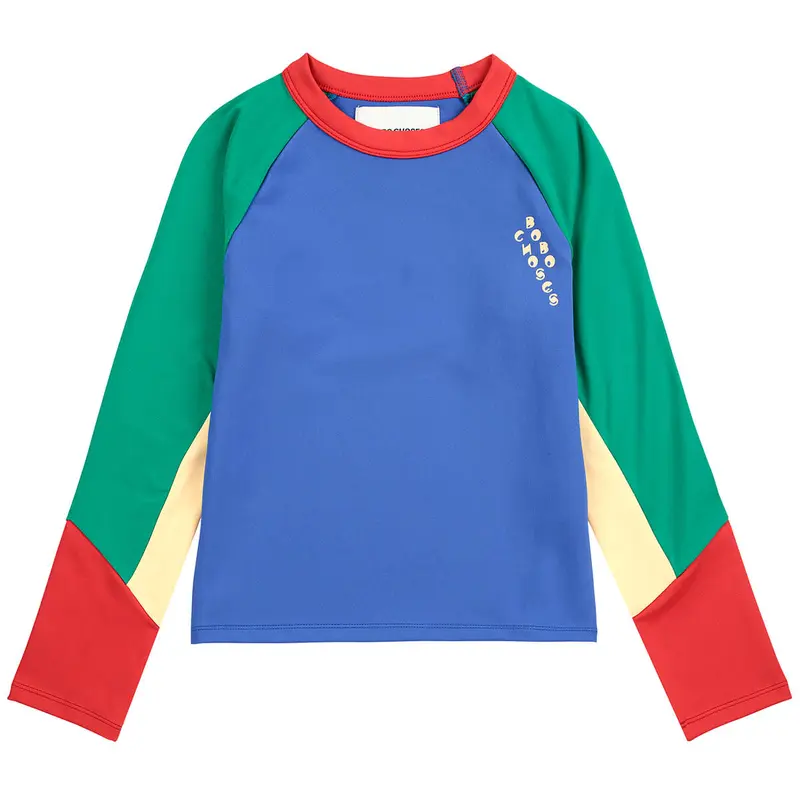 Colour Block Sporty Long Sleeve T-Shirt by Bobo Choses