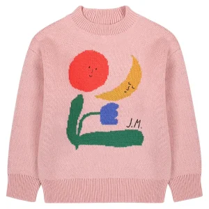 Coloured Nature Sweater in Pink by Jelly Mallow